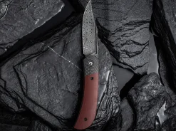 Outlet CIVIVI Appalachian Drifter Ii Damascus G10 Burgundy