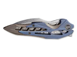 Best WE Knife Arrakis Damascus Blue