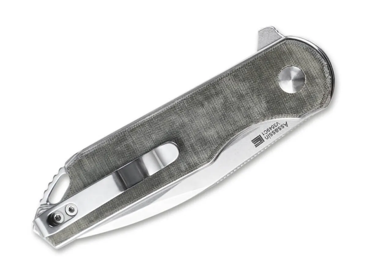 Clearance Kizer Assassin Micarta Green