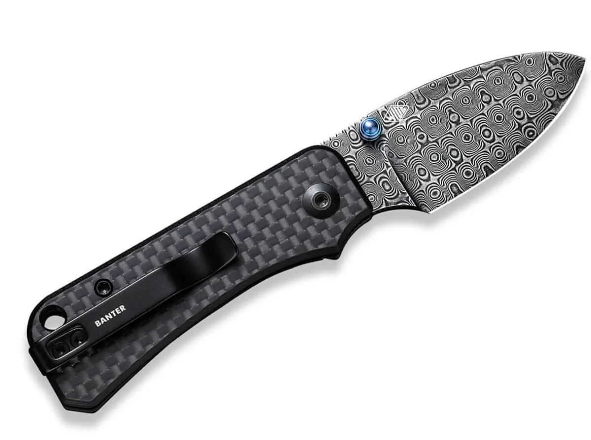 Sale CIVIVI Baby Banter G10 Cf Black Damascus