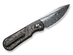 Outlet WE Knife Baloo Damascus Titanium Cf Black