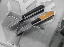 Hot Böker Manufaktur Solingen Barlow Integral Burlap Micarta Damast