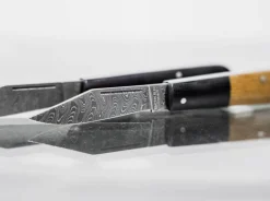 Hot Böker Manufaktur Solingen Barlow Integral Burlap Micarta Damast