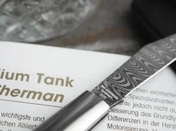 Hot Böker Manufaktur Solingen Barlow M4 Sherman-Damascus