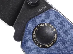 Sale Kizer Begleiter Blue Denim Micarta