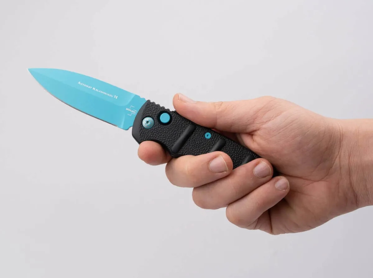 Sale Böker Plus Bhq Aks-74 Blue Scorpion D2