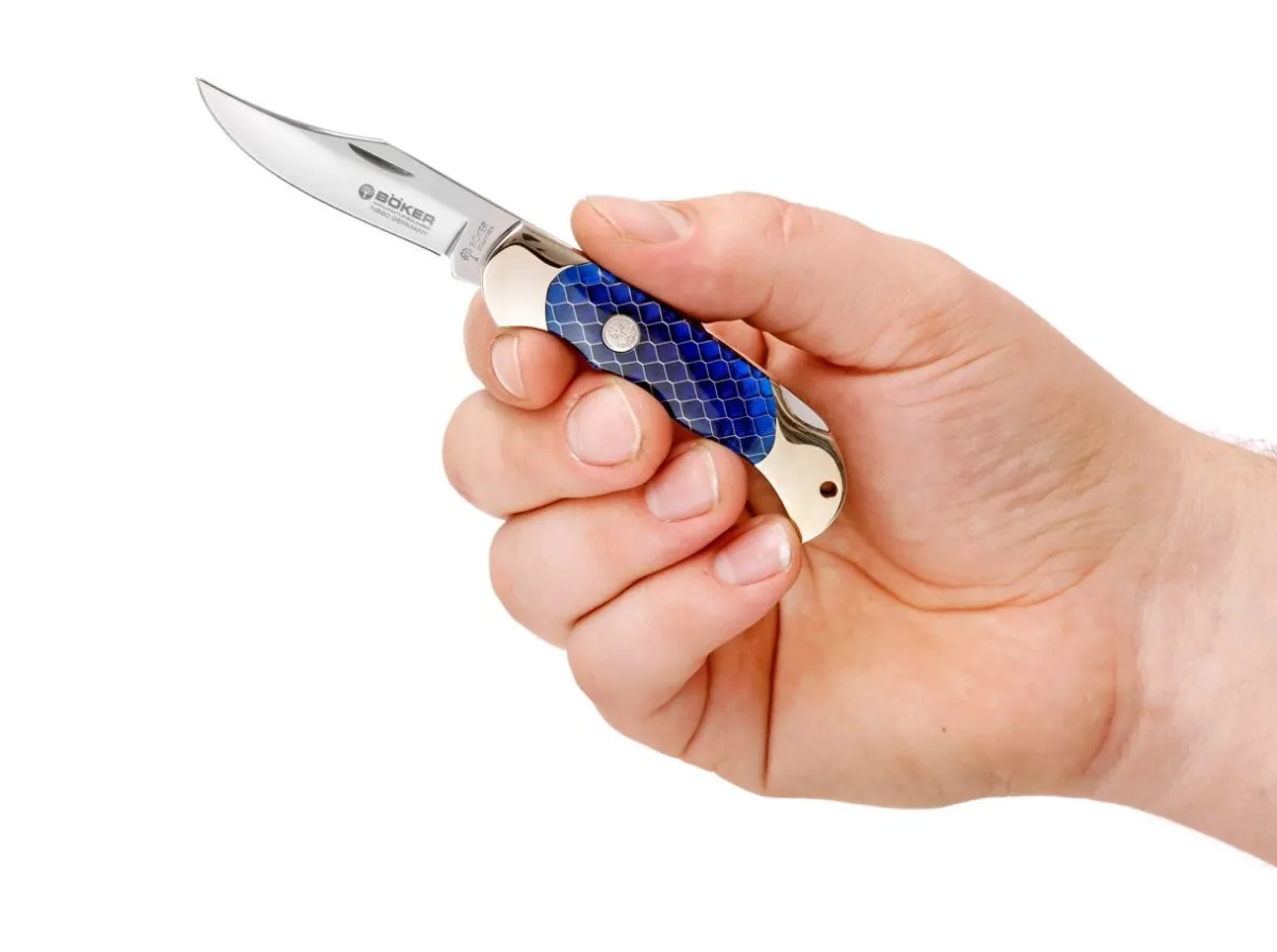 Clearance Böker Manufaktur Solingen Boy Scout Honeycomb Blue