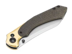 New Kizer Clairvoyant 154Cm Brass Micarta Black