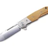 Hot MKM Clap Micarta Brown Titanium Bolster