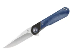 Discount Kizer Comet Brass Micarta Blue