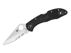 Hot Spyderco Delica 4 Lightweight Black Combination