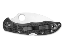 Spyderco Delica 4 Lightweight Flat Ground Black Wharncliffe Serrated