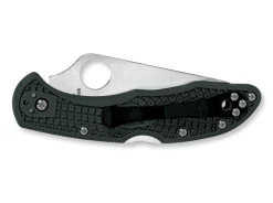 Discount Spyderco Delica 4 Lightweight Flat Ground Racing Green