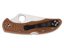 Spyderco Delica 4 Lightweight Flat Ground Brown