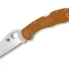 Best Spyderco Delica 4 Lightweight Orange Wharncliffe