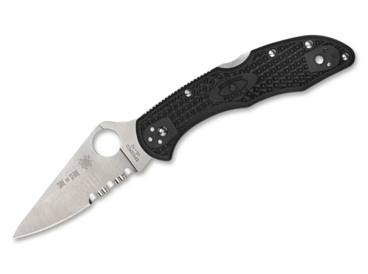 Best Spyderco Delica 4 Lightweight Thin Red Line Combination