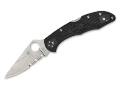 Spyderco Delica 4 Lightweight Thin Blue Line Combination