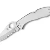 Outlet Spyderco Delica 4 Stainless Steel Combination