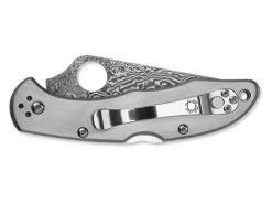 Discount Spyderco Delica 4 Titanium Damascus