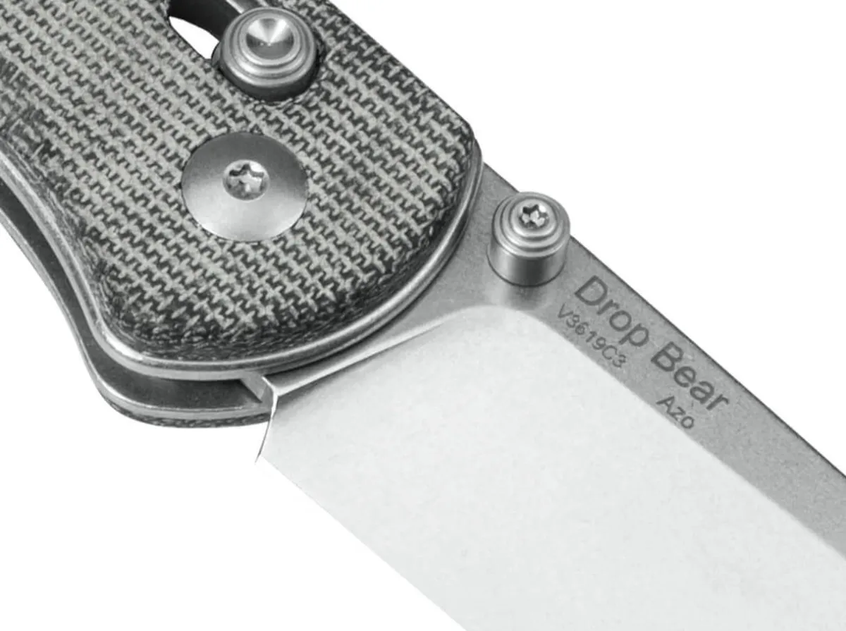 Online Kizer Drop Bear Micarta Grey