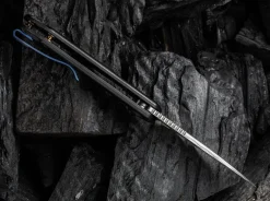 Sale WE Knife Elementum Damascus Titanium Black