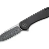 WE Knife Elementum Damascus Titanium Black