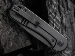 New WE Knife Elementum Titanium Black