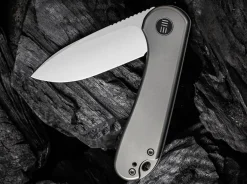 Discount WE Knife Elementum Titanium Silver