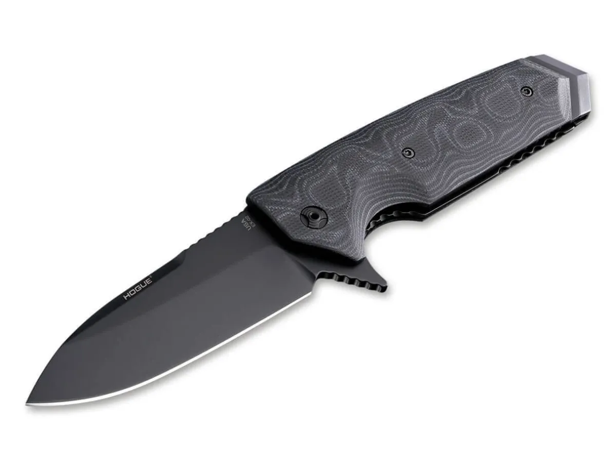 Discount Hogue Ex-02 Flipper 3.375 G10 All Black