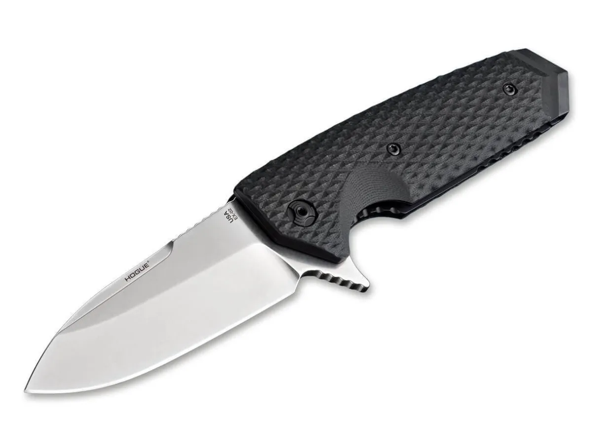 New Hogue Ex-02 Flipper 3.375 G10 Black