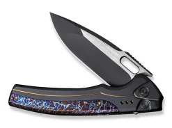 Best WE Knife Exciton Black Flamed Titanium Ltd