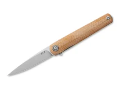 Outlet MKM Flame Light Drop Point Micarta Natural