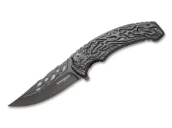 Outlet Magnum Grey Flaming Skull