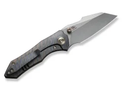 Discount WE Knife High-Fin Titanium Grey Tiger Stripe
