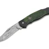 Outlet Böker Manufaktur Solingen Junior Scout Lightweight Curly Birch Green Damascus