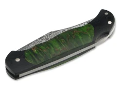 Outlet Böker Manufaktur Solingen Junior Scout Lightweight Curly Birch Green Damascus