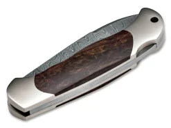 Sale Böker Manufaktur Solingen Junior Scout Spearpoint Curly Birch Damascus