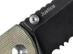 Clearance Kizer Justice Micarta Green