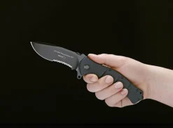 New Böker Plus Kal-101 Black Serrated