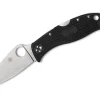 Best Spyderco Leafjumper Frn Black Plainedge