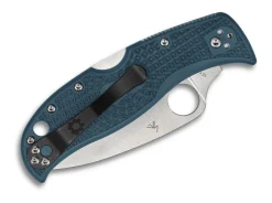 New Spyderco Leafjumper K390 Frn Blue Plainedge