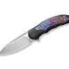 Hot WE Knife Makani Titanium Black Flamed