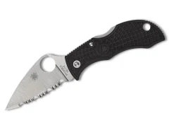 Online Spyderco Manbug Leaf Frn Black Spyderedge