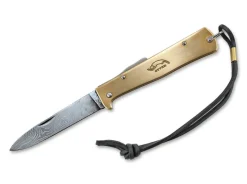 Best Otter Mercator Knife Brass Damascus
