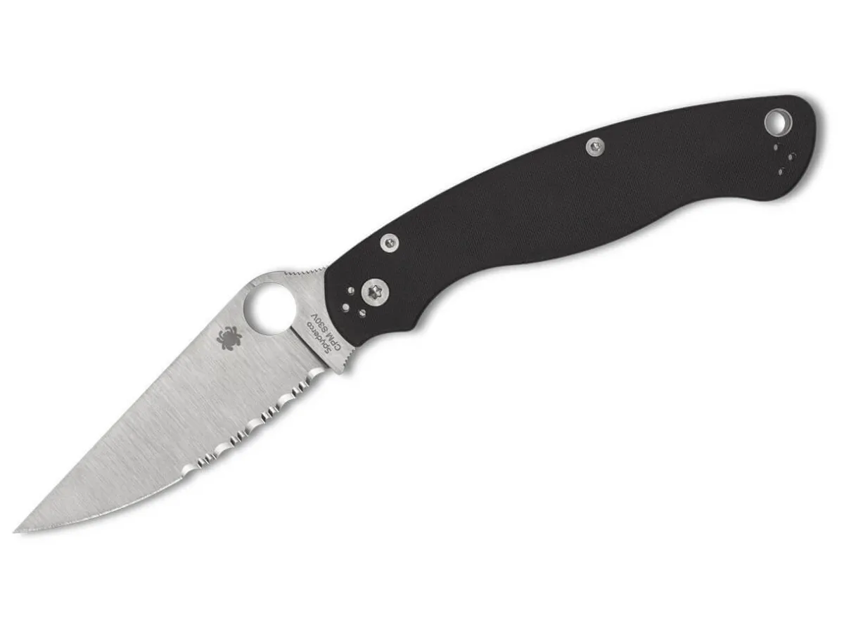 Hot Spyderco Military 2 G10 Black Combinationedge