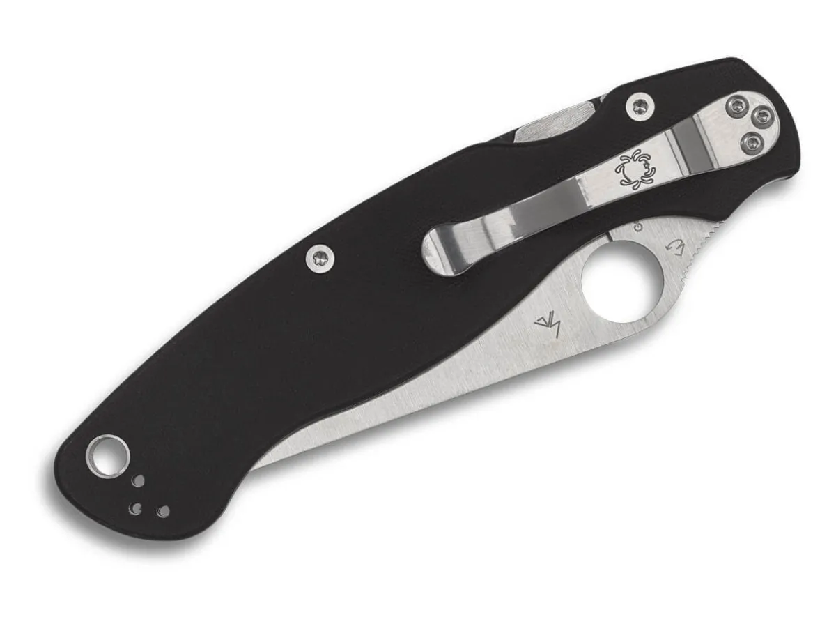 Hot Spyderco Military 2 G10 Black Combinationedge