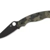 Clearance Spyderco Military 2 G10 Digital Camo Black Blade Plainedge