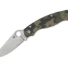 Clearance Spyderco Military 2 G10 Digital Camo Plainedge