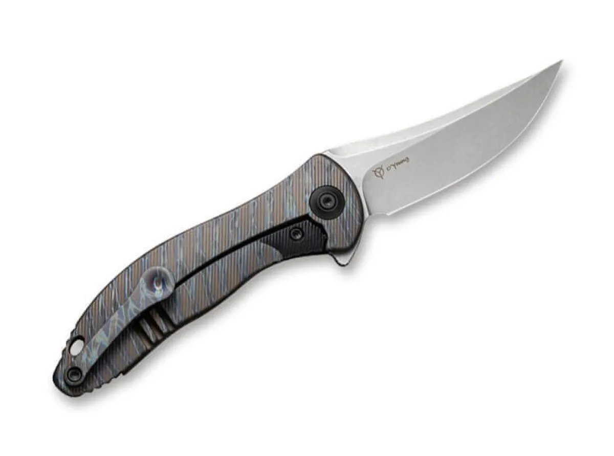 WE Knife Mini Synergy Titan Tiger Stripe