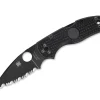 Online Spyderco Native 5 All Black Serrated